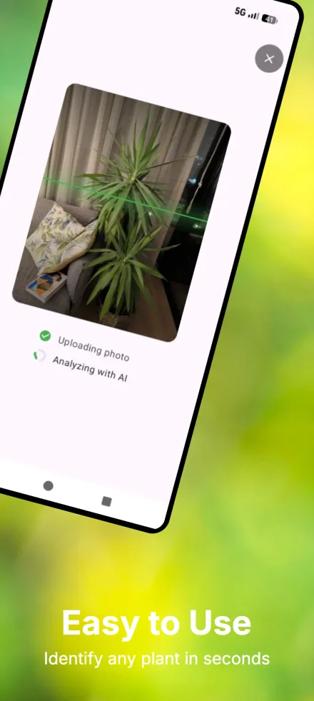 Easy to use — identify any plant in seconds