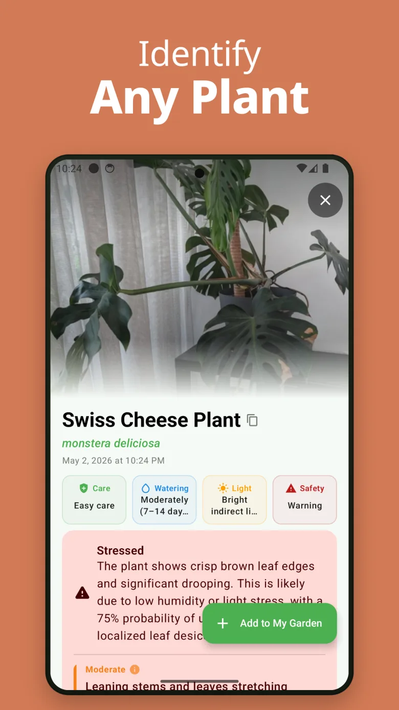 Easy to use — identify any plant in seconds