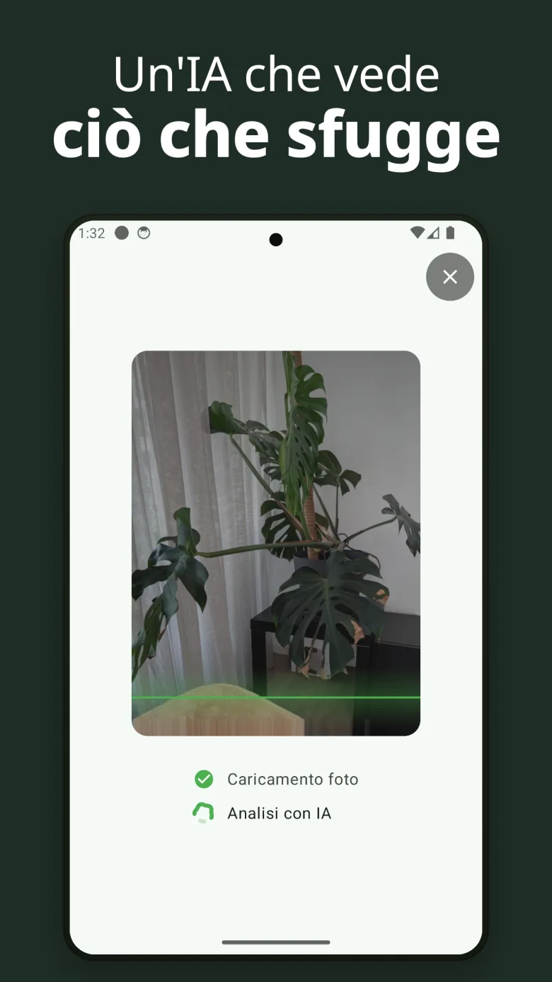 Scatta per identificare — usa fotocamera o galleria