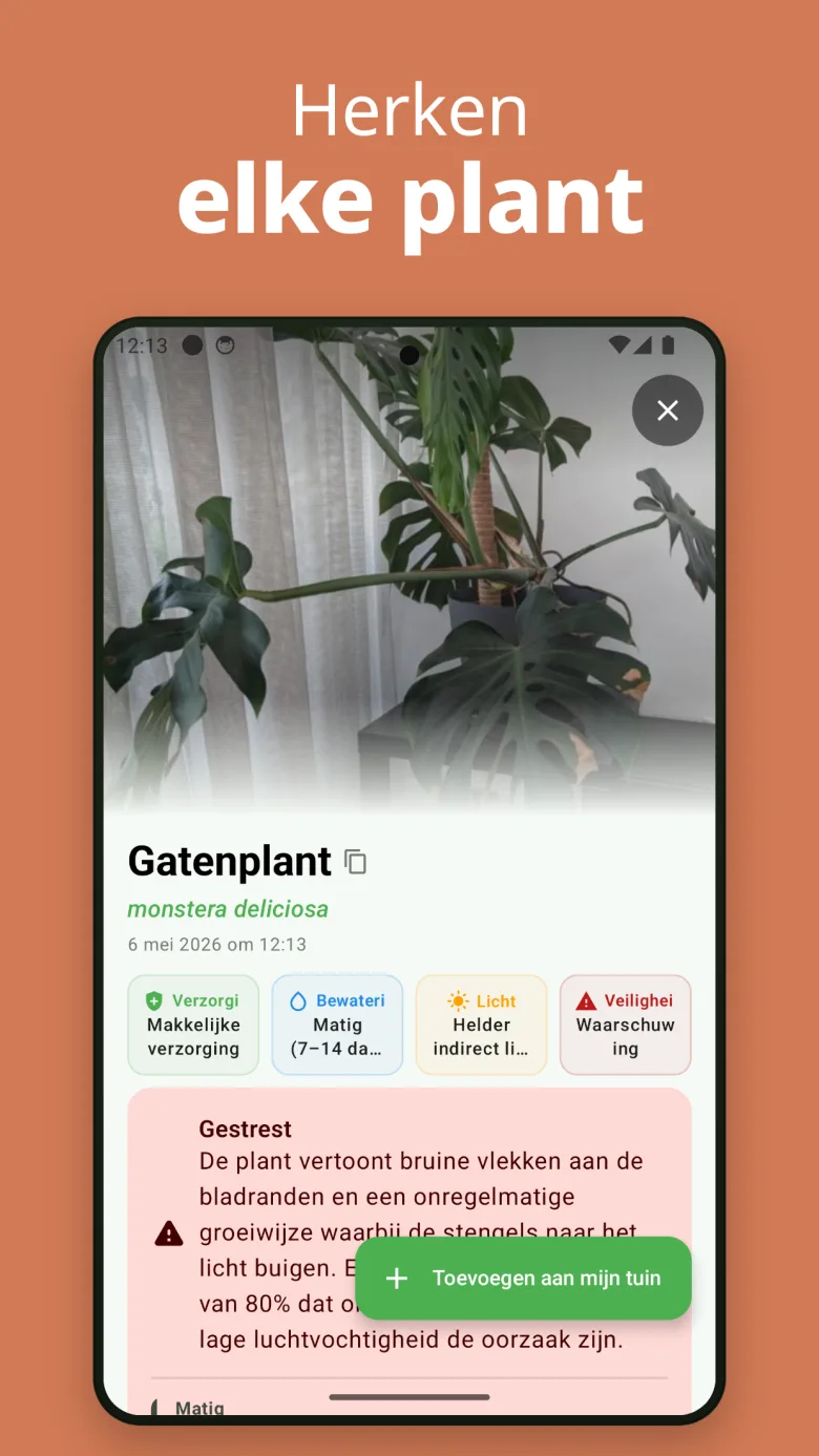 Makkelijk te gebruiken — herken elke plant in seconden