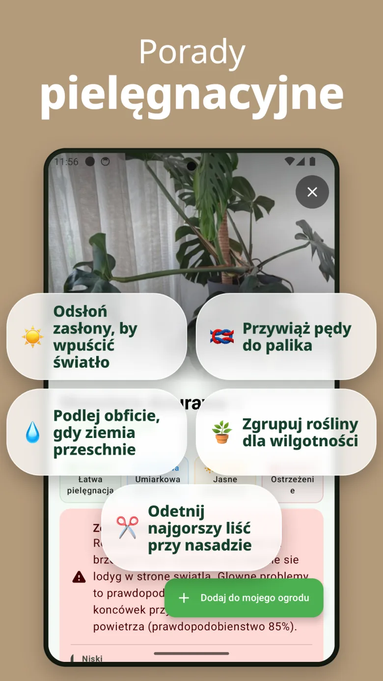 Śledź zdrowie roślin z historią skanowania