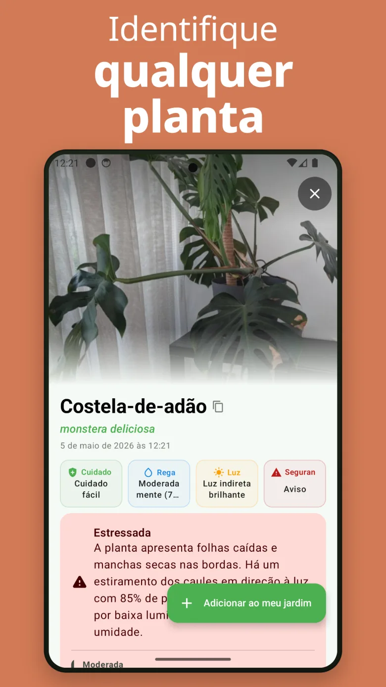 Fácil de usar — identifique qualquer planta em segundos